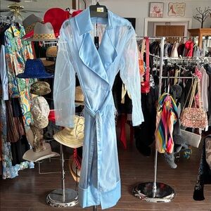 NYC Sheer Sky Blue Robe